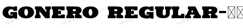 Gonero Regular字体转换
